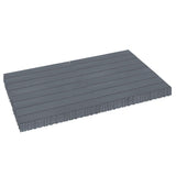 Afoxsos 24 in. x 12 in. Polypropylene Material DIY Module Deck Tile in Dark Gray, Quick and Easy to installation (24 per Case)