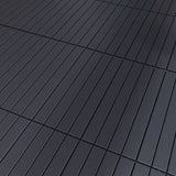 Afoxsos 24 in. x 12 in. Polypropylene Material DIY Module Deck Tile in Dark Gray, Quick and Easy to installation (24 per Case)