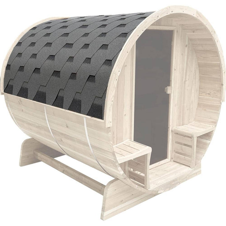 ALEKO SB4SSNG Gray Shingle Bitumen Roof Set for Cedar and Pine Sauna