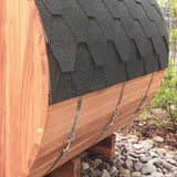 ALEKO SB4SSNG Gray Shingle Bitumen Roof Set for Cedar and Pine Sauna