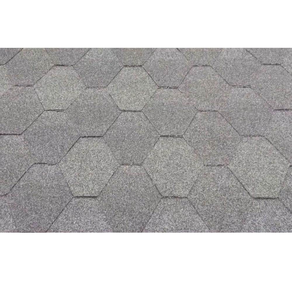 ALEKO Gray Weather-Resistant Bitumen Roof Shingle for 93x72x75 Barrel Saunas