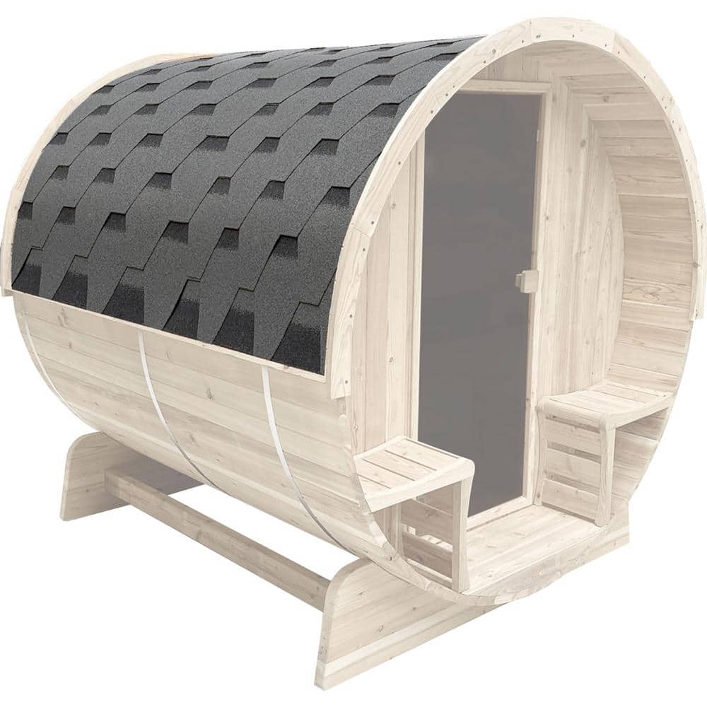 ALEKO Gray Weather-Resistant Bitumen Roof Shingle for 93x72x75 Barrel Saunas