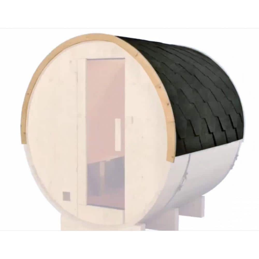 ALEKO Gray Weather-Resistant Bitumen Roof Shingle for 93x72x75 Barrel Saunas