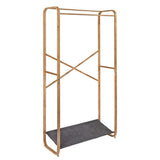 Honey-Can-Do Gray Bamboo Clothes Rack 36 in. W x 65.94 in. H