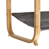Honey-Can-Do Gray Bamboo Clothes Rack 36 in. W x 65.94 in. H
