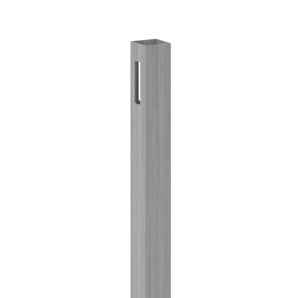 Barrette Outdoor Living Linden 5x5 Vinyl Fence Corner Post in Driftwood Gray - 108 in.