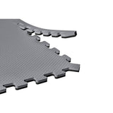 Norsk Gray/Black 24 in. x 24 in. EVA Foam Truly Reversible Interlocking Tile (24-Tile)