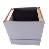 Bremen Cabinetry Bremen 30 in. W x 24 in. D x 34.5 in. H Gray Plywood Assembled Microwave Base Kitchen Cabinet with Soft Close