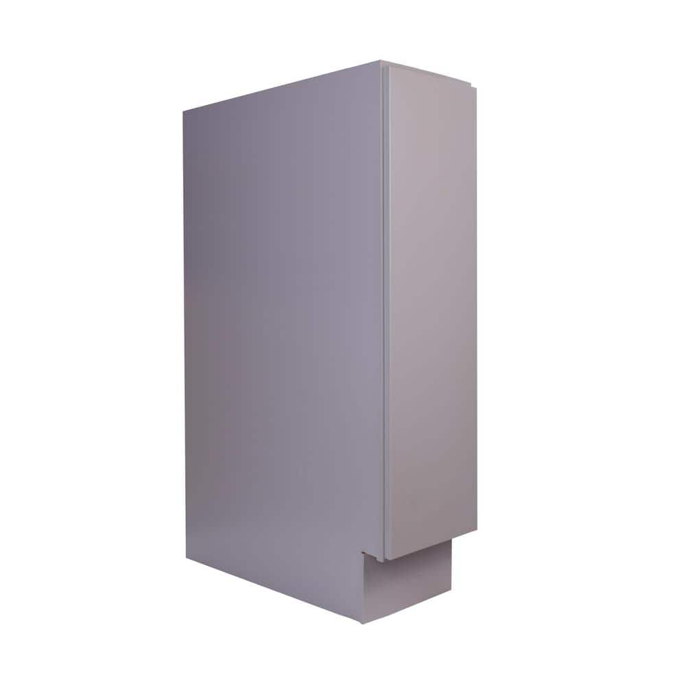 Bremen Cabinetry Bremen 6 in. W x 24 in. D x 34.5 in. H Gray Plywood Assembled Spice Rack Base Kitchen Cabinet