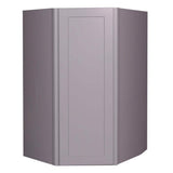 Bremen Cabinetry Bremen 24 in. W x 12 in. D x 42 in. H Gray Plywood Assembled Wall Diagonal Corner Kitchen Cabinet with Soft-Close