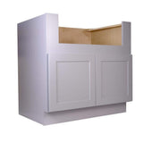 Bremen Cabinetry Bremen 36 in. W x 24 in. D x 34.5 in. H Gray Plywood Assembled Farm Sink Base Kitchen Cabinet with Soft Close