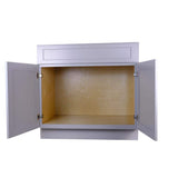 Bremen Cabinetry Bremen 42 in. W x 24 in. D x 34.5 in. H Gray Plywood Assembled Sink Base Kitchen Cabinet with Soft Close