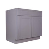 Bremen Cabinetry Bremen 42 in. W x 24 in. D x 34.5 in. H Gray Plywood Assembled Sink Base Kitchen Cabinet with Soft Close