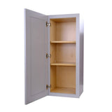 Bremen Cabinetry Bremen 21 in. W x 12 in. D x 36 in. H Gray Plywood Assembled Wall Kitchen Cabinet with Soft-Close