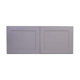 Bremen Cabinetry Bremen 30 in. W x 12 in. D x 12 in. H Gray Plywood Assembled Wall Bridge Kitchen Cabinet with Soft-Close