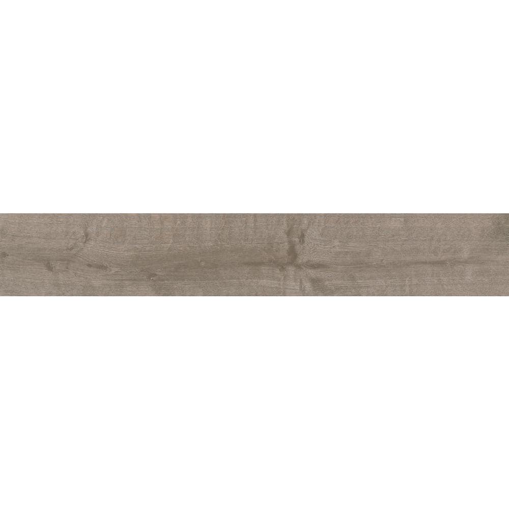 Vicinity Gray Brown Matte 6 in. x 36 in. Glazed Porcelain Floor and Wall Tile (13.05 sq. ft./Case)
