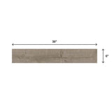 Vicinity Gray Brown Matte 6 in. x 36 in. Glazed Porcelain Floor and Wall Tile (13.05 sq. ft./Case)