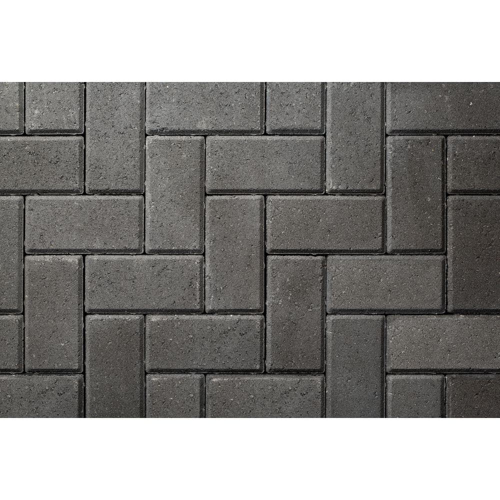 Oldcastle 8 in. x 4 in. x 2.25 in. Gray Charcoal Concrete Paver (486- Piece Pallet)
