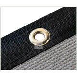 COLOURTREE 5 ft. x 104 ft. Grey Privacy Fence Screen HDPE Mesh Windscreen with Reinforced Grommets for Garden Fence (Custom Size)