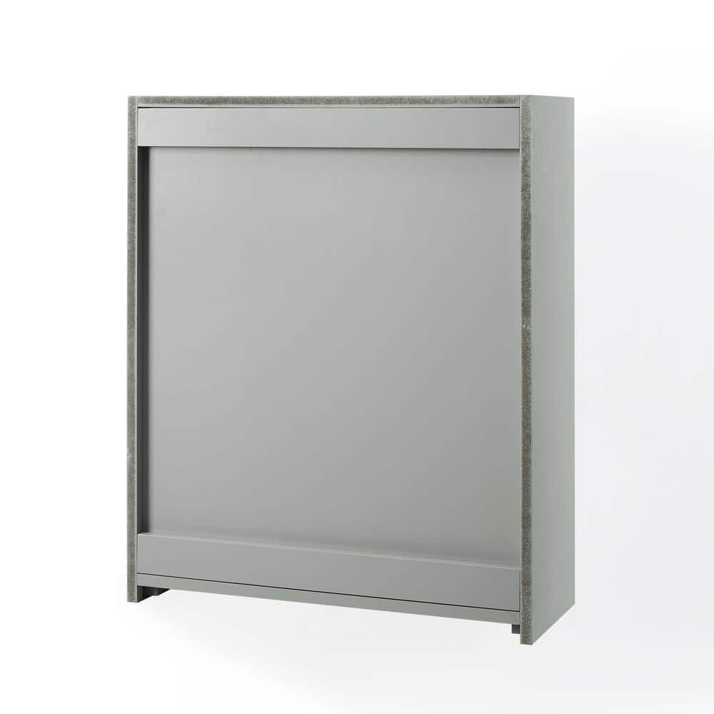 CROSLEY FURNITURE Savannah 22 in. x 26 in. x 8 in. Surface-Mount Medicine Cabinet in Gray
