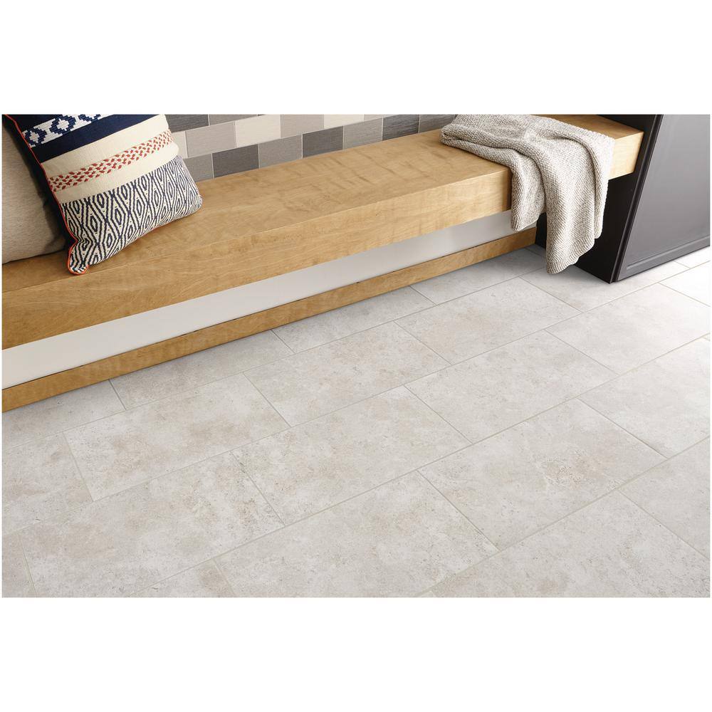 Daltile Roswell Gray 12 in. x 24 in. Glazed Porcelain Floor and Wall Tile (15.6 sq. ft./Case)