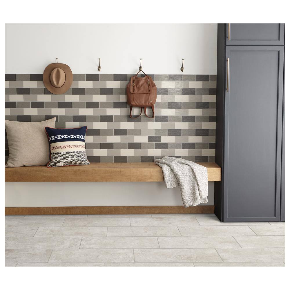 Daltile Roswell 12 in. x 24 in. Gray Glazed Porcelain Floor and Wall Tile (15.6 sq. ft. / Case)