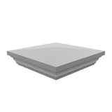 5 in. x 5 in. Gray Vinyl Fence New England Post Top