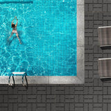 1 ft. W x 1 ft. L Square Plastic Patio Interlocking Deck Tile in Gray Flooring Tile All Weather for Balcony (Pack of 27)