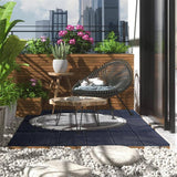 1 ft. W x 1 ft. L Square Plastic Patio Interlocking Deck Tile in Gray Flooring Tile All Weather for Balcony (Pack of 27)