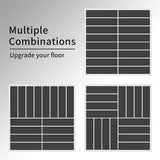 1 ft. W x 1 ft. L Square Plastic Patio Interlocking Deck Tile in Gray All Weather for Balcony (Pack of 27)