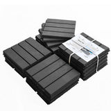 1 ft. W x 1 ft. L Square Plastic Patio Interlocking Deck Tile in Gray All Weather for Balcony (Pack of 27)