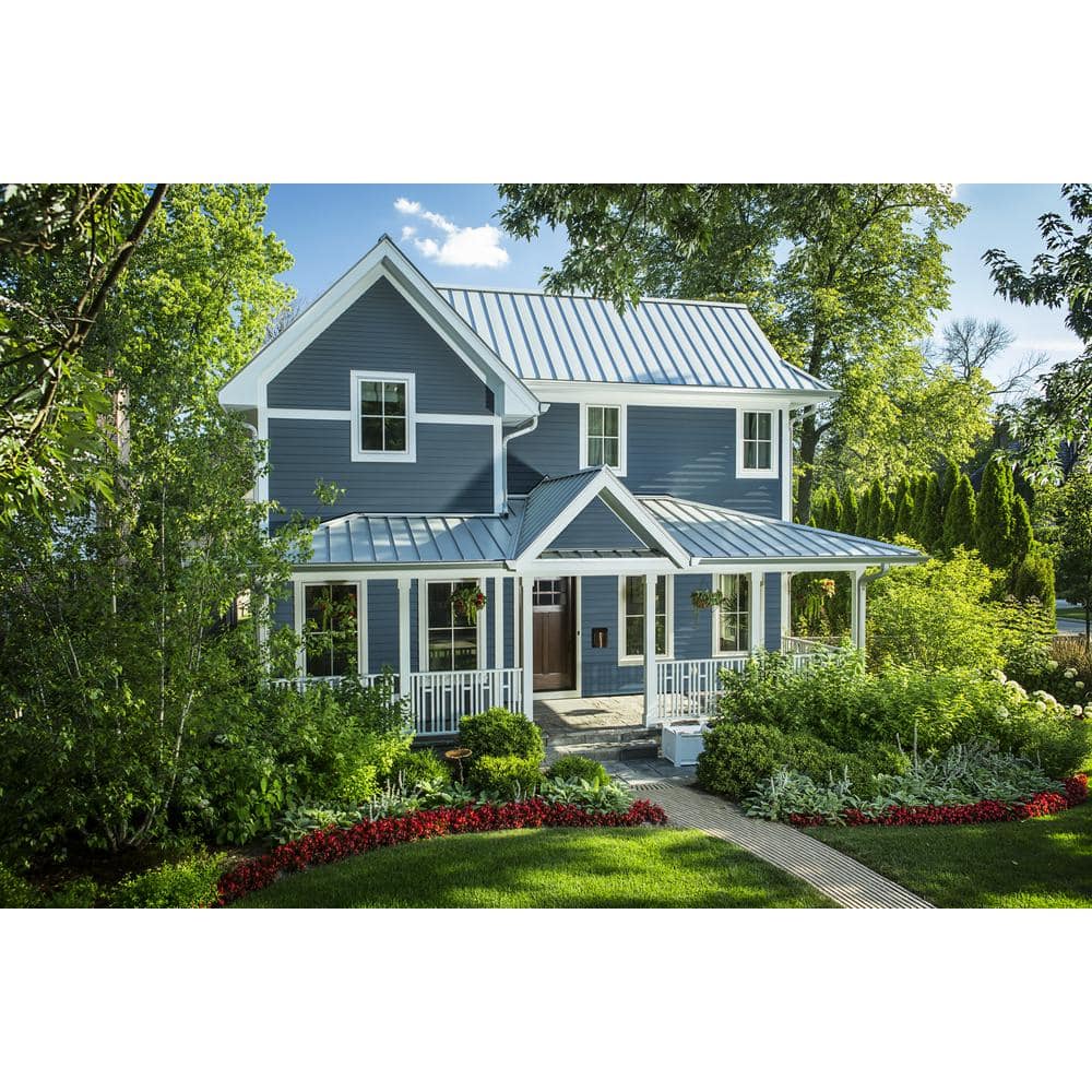 James Hardie 5/16" x 8-1/4" x 12' HardiePlank Smooth Lap Siding, HZ10, Grey Slate