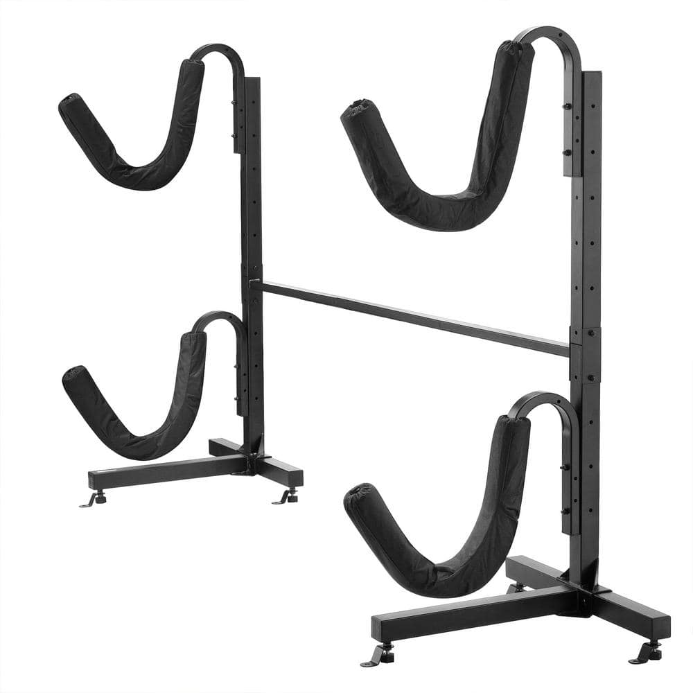 Black 2- Kayak Freestanding Storage Rack