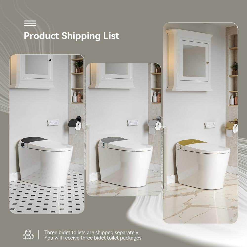 HOROW T03 Family Smart Bidet Toilet with Auto Flush and Warm Air Dryer - 1.27 GPF