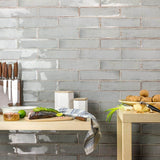 Ivy Hill Tile Moze Gray 3 in. x 12 in. 9 mm Ceramic Wall Tile (22-Piece) (5.38 sq. ft./Box)