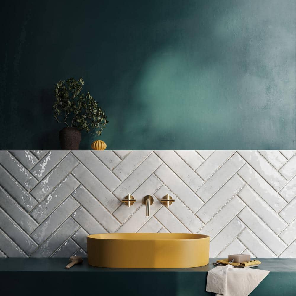Ivy Hill Tile Moze Gray 3 in. x 12 in. 9 mm Ceramic Wall Tile (22-Piece) (5.38 sq. ft./Box)