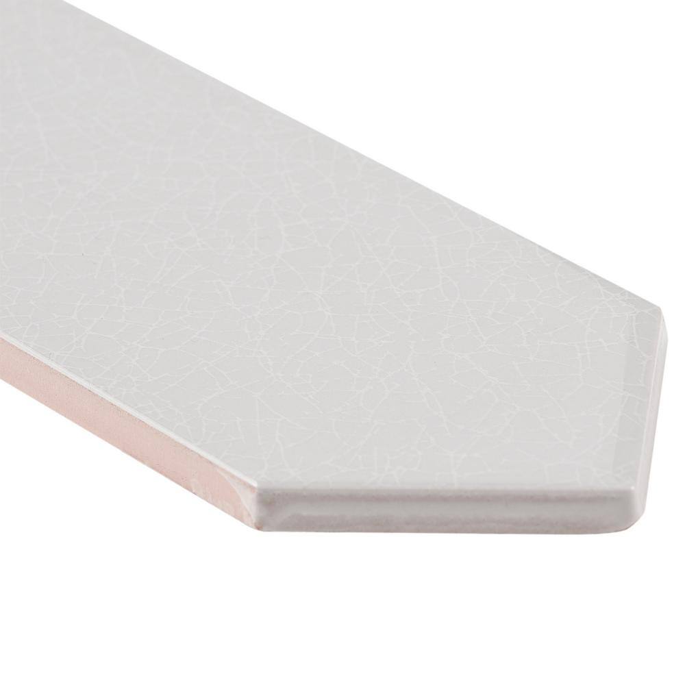 Saloni Gray 2.95 in. x 11.81 in. Polished Picket Ceramic Wall Tile (5.91 sq. ft./Case) by Ivy Hill Tile