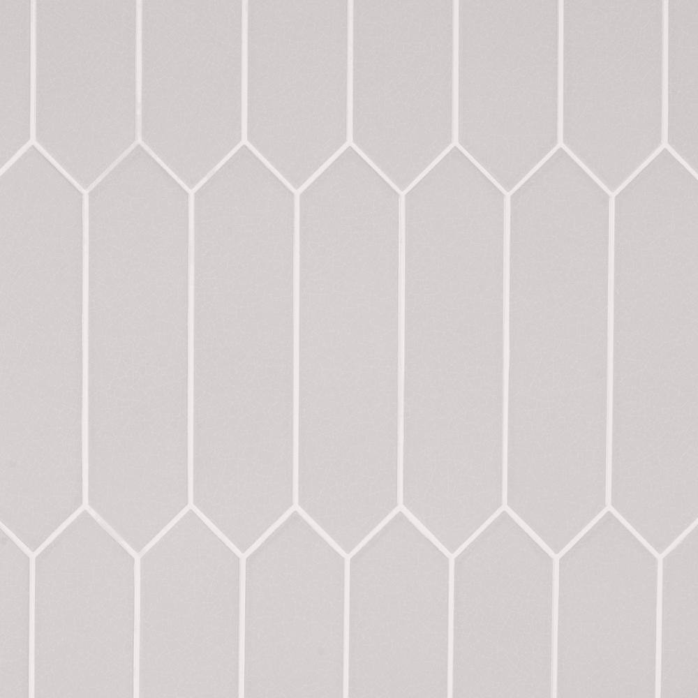 Saloni Gray 2.95 in. x 11.81 in. Polished Picket Ceramic Wall Tile (5.91 sq. ft./Case) by Ivy Hill Tile