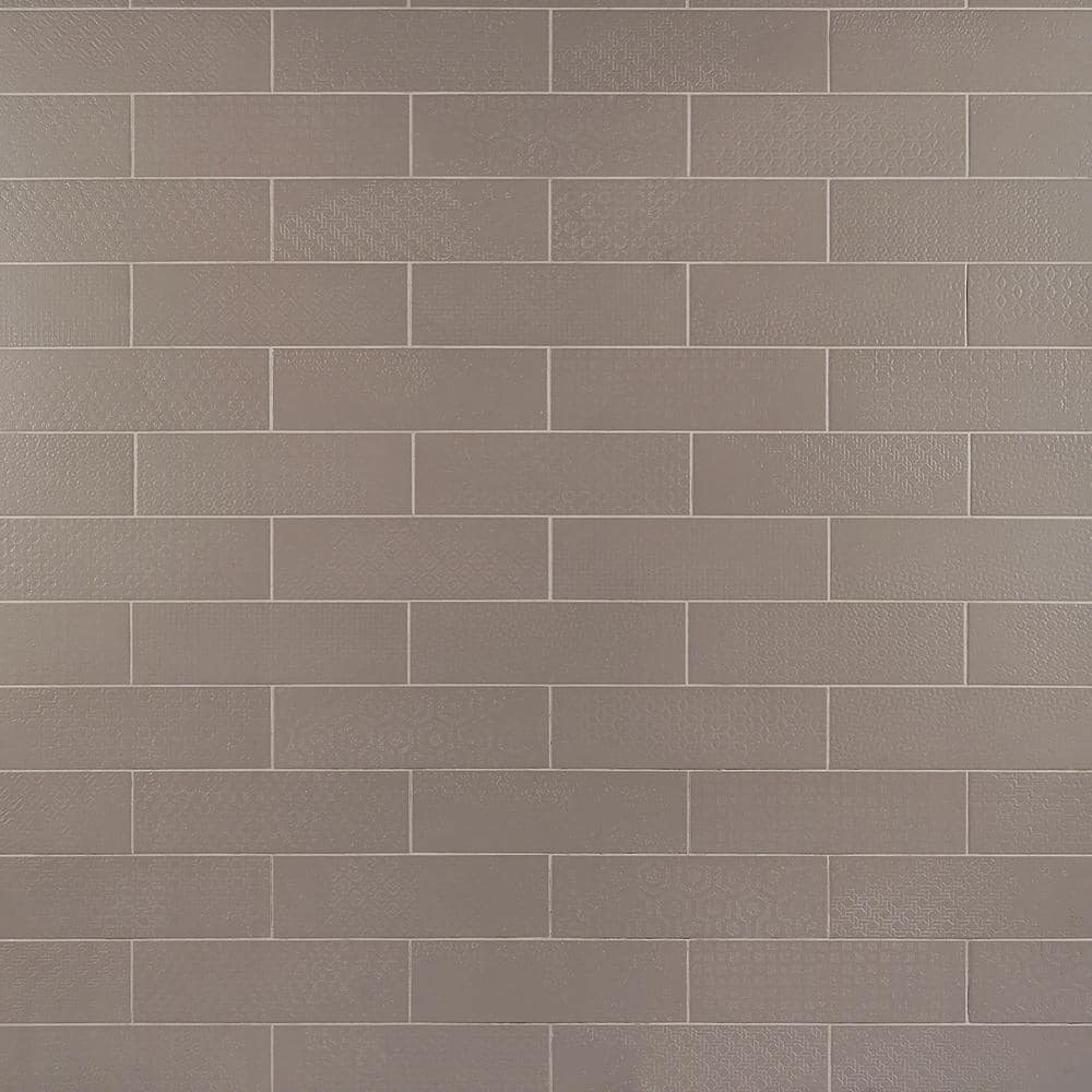 Harper 4 in. x 12 in. Gray Matte Porcelain Subway Floor and Wall Tile (30 pieces / 8.72 sq. ft. / box)