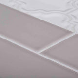Jeffrey Court Weather Grey 3 in. x 12 in. Glossy Ceramic Wall Tile (16.5 sq. ft. / Case)