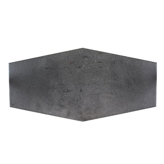 Jeffrey Court Castle Rock Gray 9.5 in. x 19.25 in. Matte Porcelain Hexagon Floor and Wall Tile (12.15 sq. ft. / case)