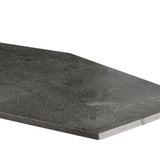 Jeffrey Court Castle Rock Gray 9.5 in. x 19.25 in. Matte Porcelain Hexagon Floor and Wall Tile (12.15 sq. ft. / case)