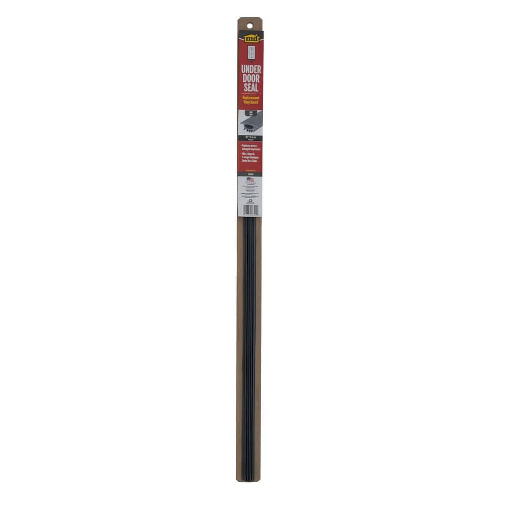 M-D Building Products 1 in. x 36 in. Gray Vinyl Replacement Insert for Under Door Weatherstripping Seals