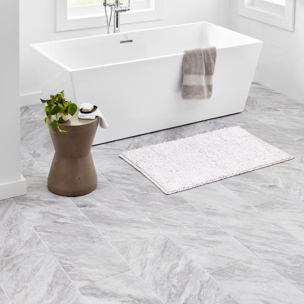 Newgate Gray Marble Matte 12 in. x 24 in. Glazed Ceramic Floor and Wall Tile (15.04 sq. ft./Case)