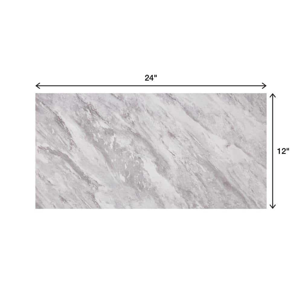 Newgate Gray Marble Matte 12 in. x 24 in. Glazed Ceramic Floor and Wall Tile (15.04 sq. ft./Case)