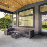 Corso Italia Urban Gray 24 in. x 24 in. x 0.75 Concrete Look Porcelain Paver (Case of 2)