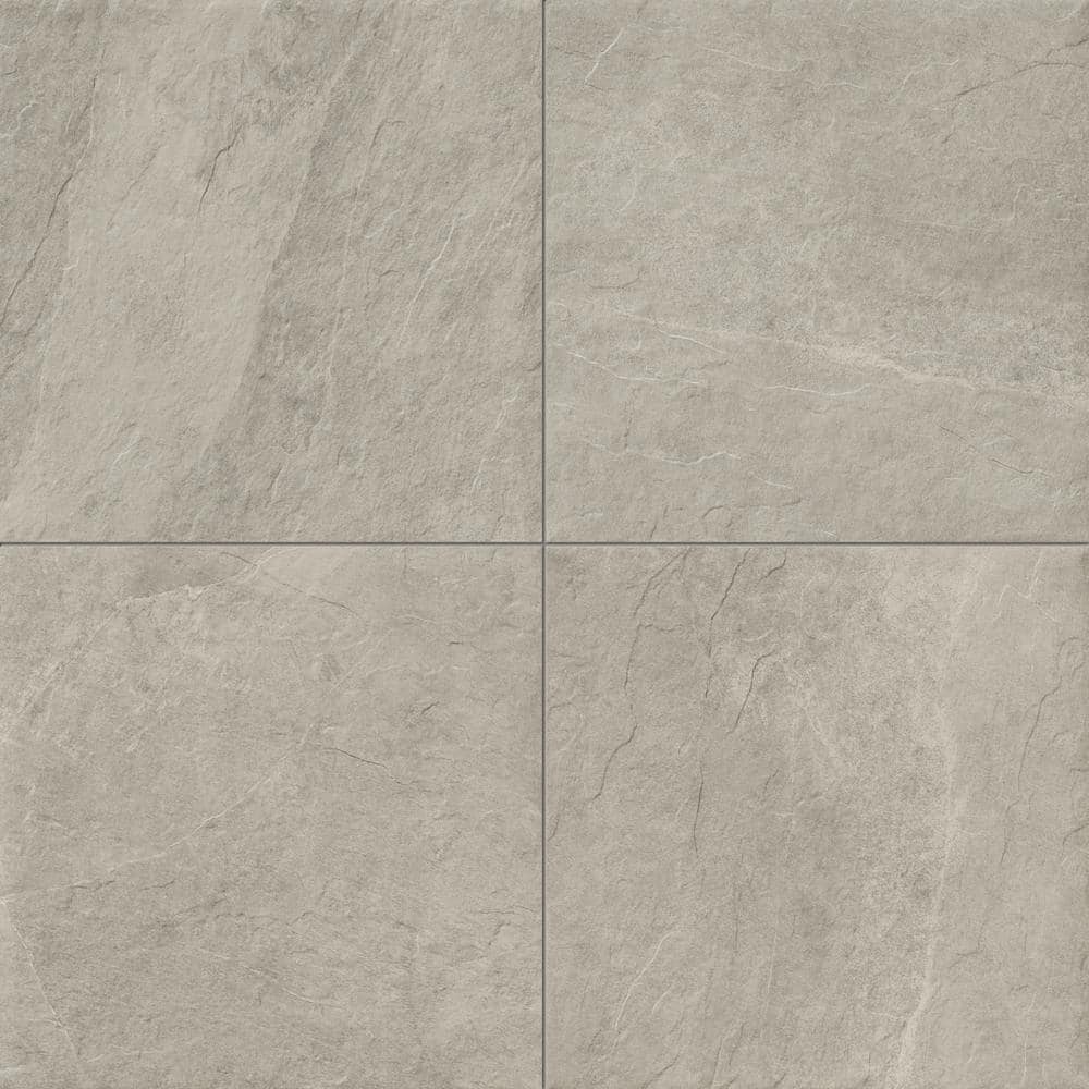 Slate Gray 24 in. x 24 in. x 3/4 in. Stone-Look Porcelain Paver (Case of 2)