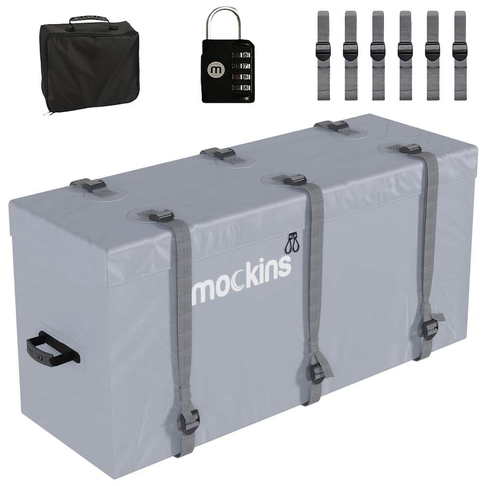 Mockins 57 in. x 24 in. x 19 in. Gray Waterproof Cargo Carrier Bag - 16 cu. ft. of Dry Storage Space, 500 lbs. Capacity