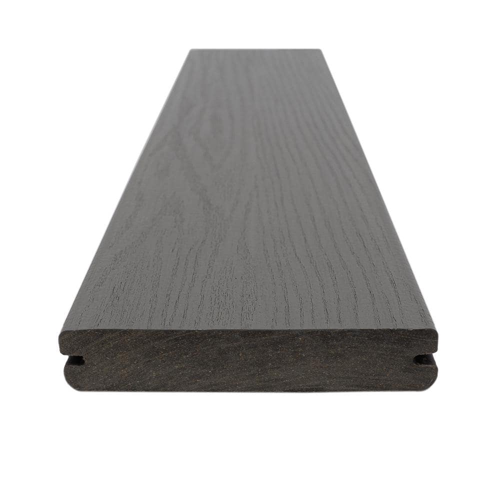 MoistureShield Meridian CoolDeck Citadel 1 in. x 5.4 in. x 12 ft. Groove Capped Composite Decking 10-Piece H-Pack
