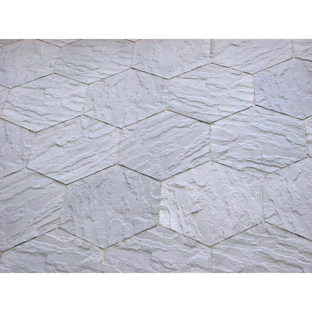 Nantucket Pavers Honeycomb 20 in. x 18 in. Hexagon Gray Concrete Paver Kit (48-Pieces/94 sq. ft./Pallet)